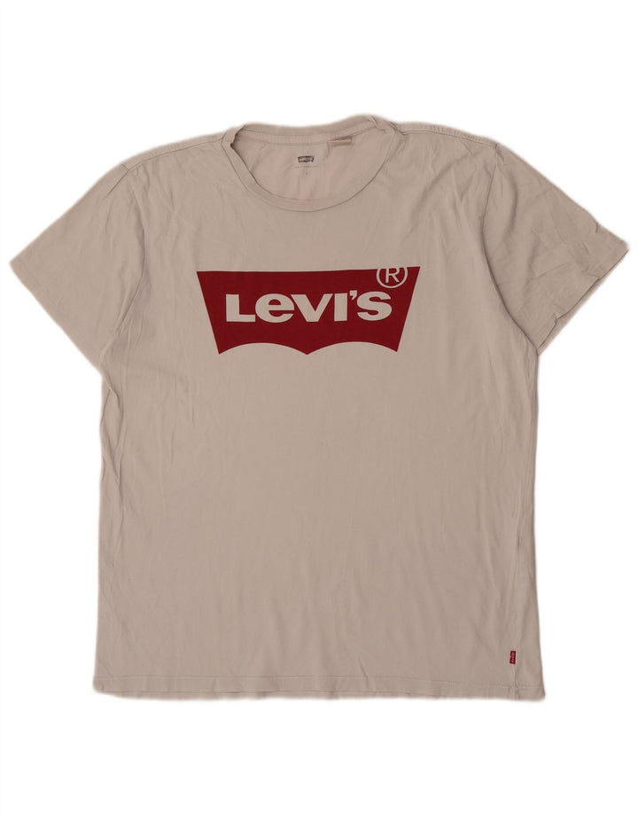 Tricou grafic pentru bărbați Levi's Top Large White