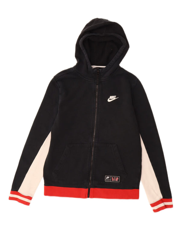 Pulover NIKE Graphic Zip pentru băieți, 13-14 ani, XL, negru, bloc de culoare
