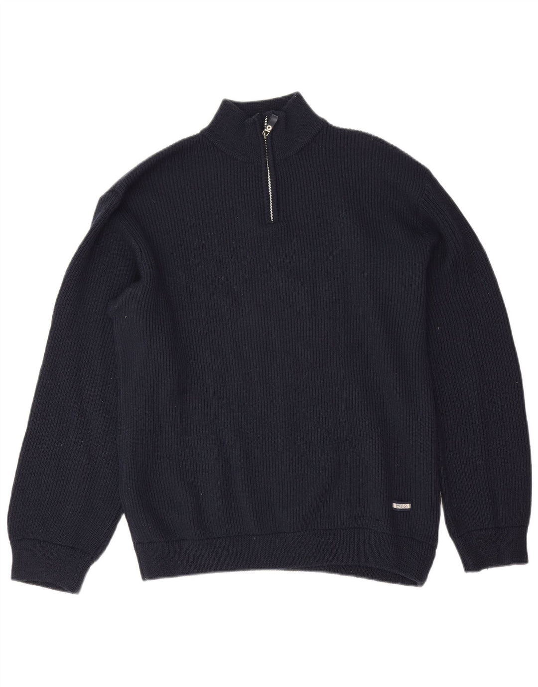 Pulover Fila pentru bărbați, cu fermoar și gât, XL bleumarin