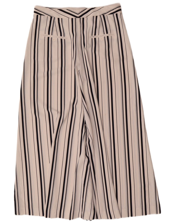 Marks & Spencer Pantaloni tăiați cu talie înaltă pentru femei UK 12 Medium W30 L24 Whi