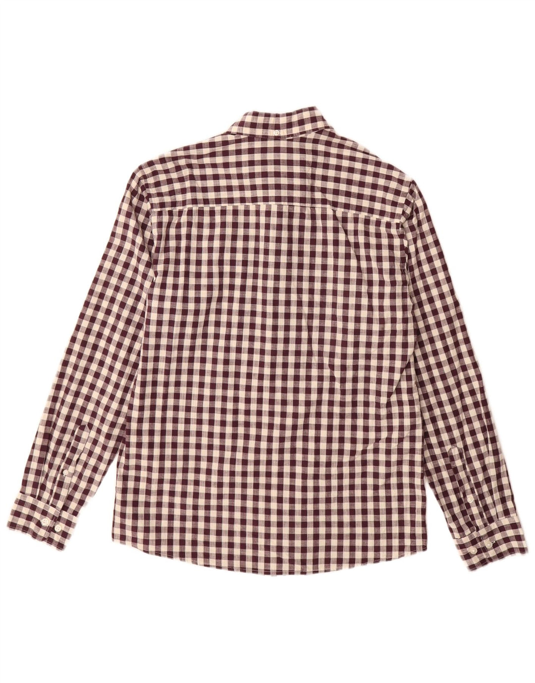 Cămașă Jack & Jones pentru bărbați, bumbac vichy burgundy mediu