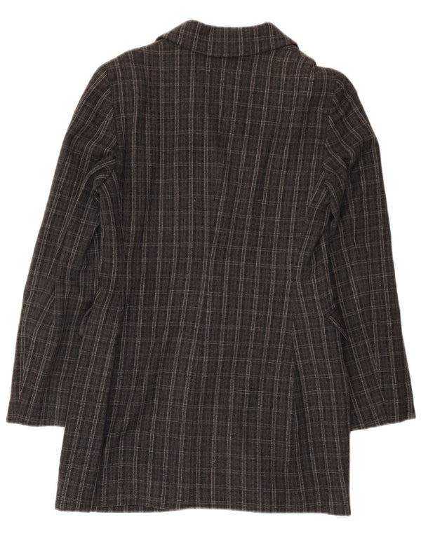Alberta Ferretti Palton dublu pentru femei Philosophy UK 10 Small Gri