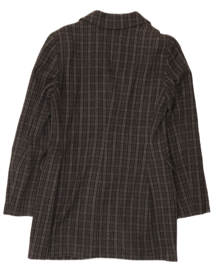 Alberta Ferretti Palton dublu pentru femei Philosophy UK 10 Small Gri