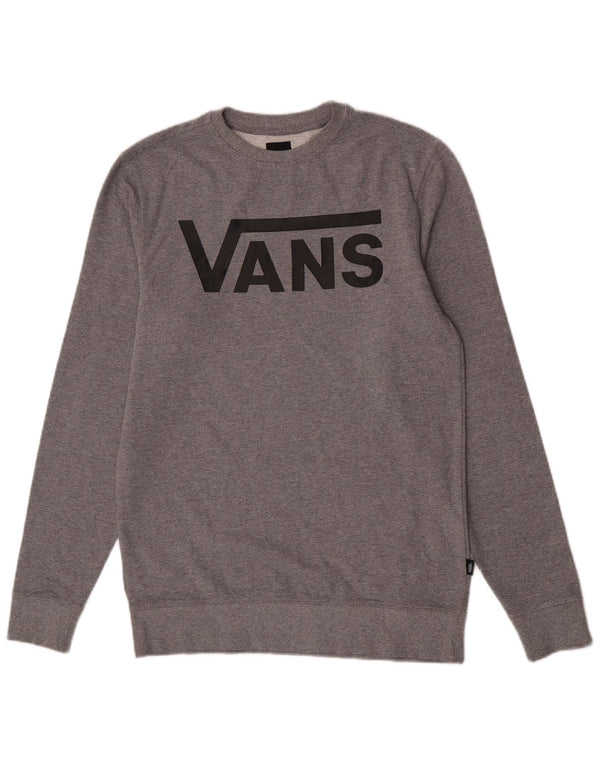 Hanorac grafic pentru bărbați Vans Jumper mic, gri, bumbac