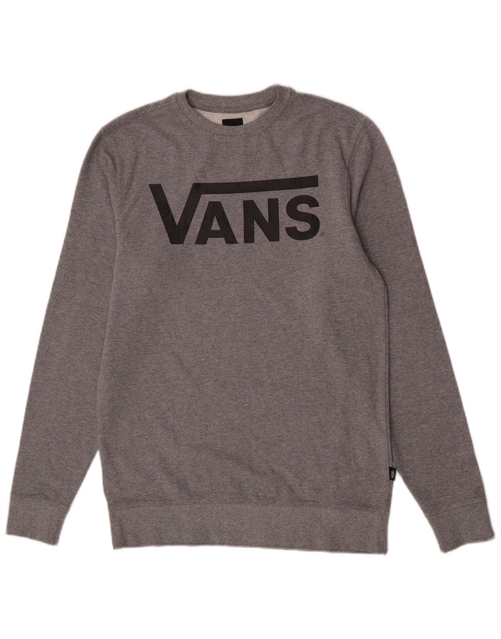 Hanorac grafic pentru bărbați Vans Jumper mic, gri, bumbac