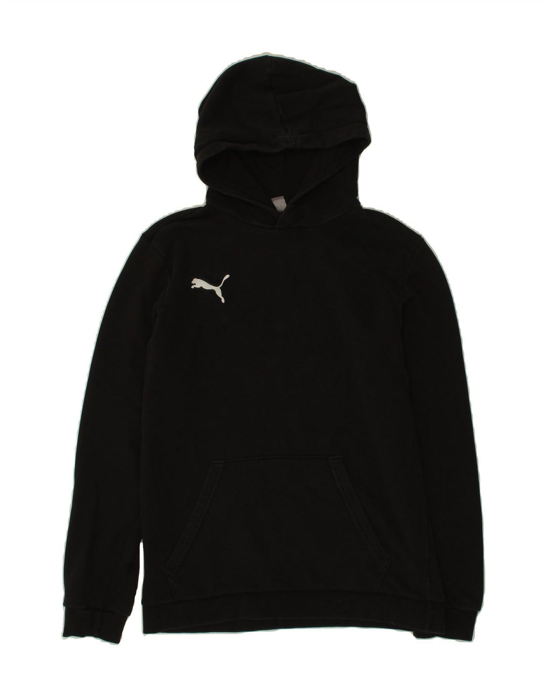 PUMA Boys Hoodie Jumper 15-16 Years Black Vintage Puma and Second-Hand Puma from Messina Hembry 