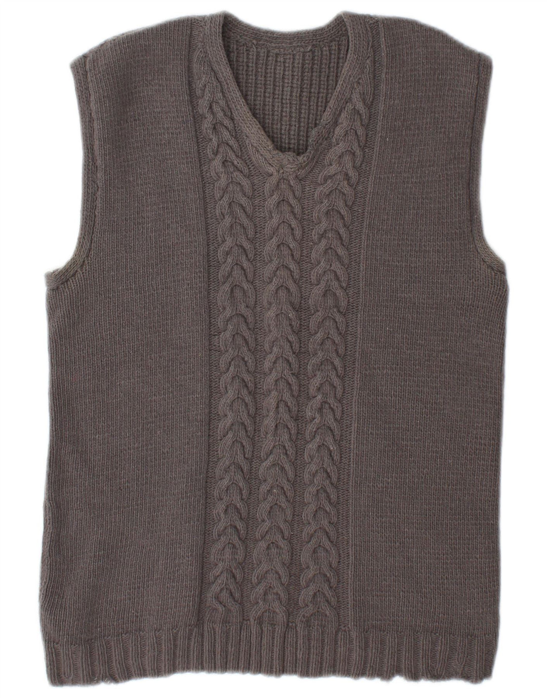 Vintage Womens Vest Tank Top UK 14 Medium Gri