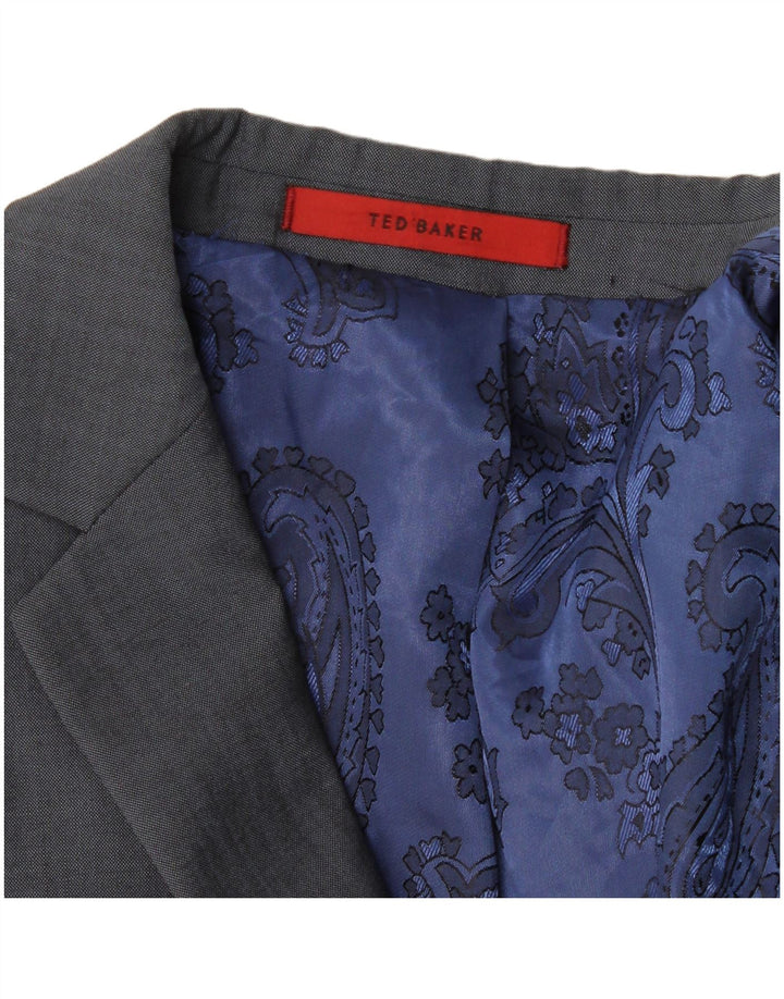 Jachetă pentru bărbați Ted Baker cu 2 nasturi, UK 38, albastru mediu