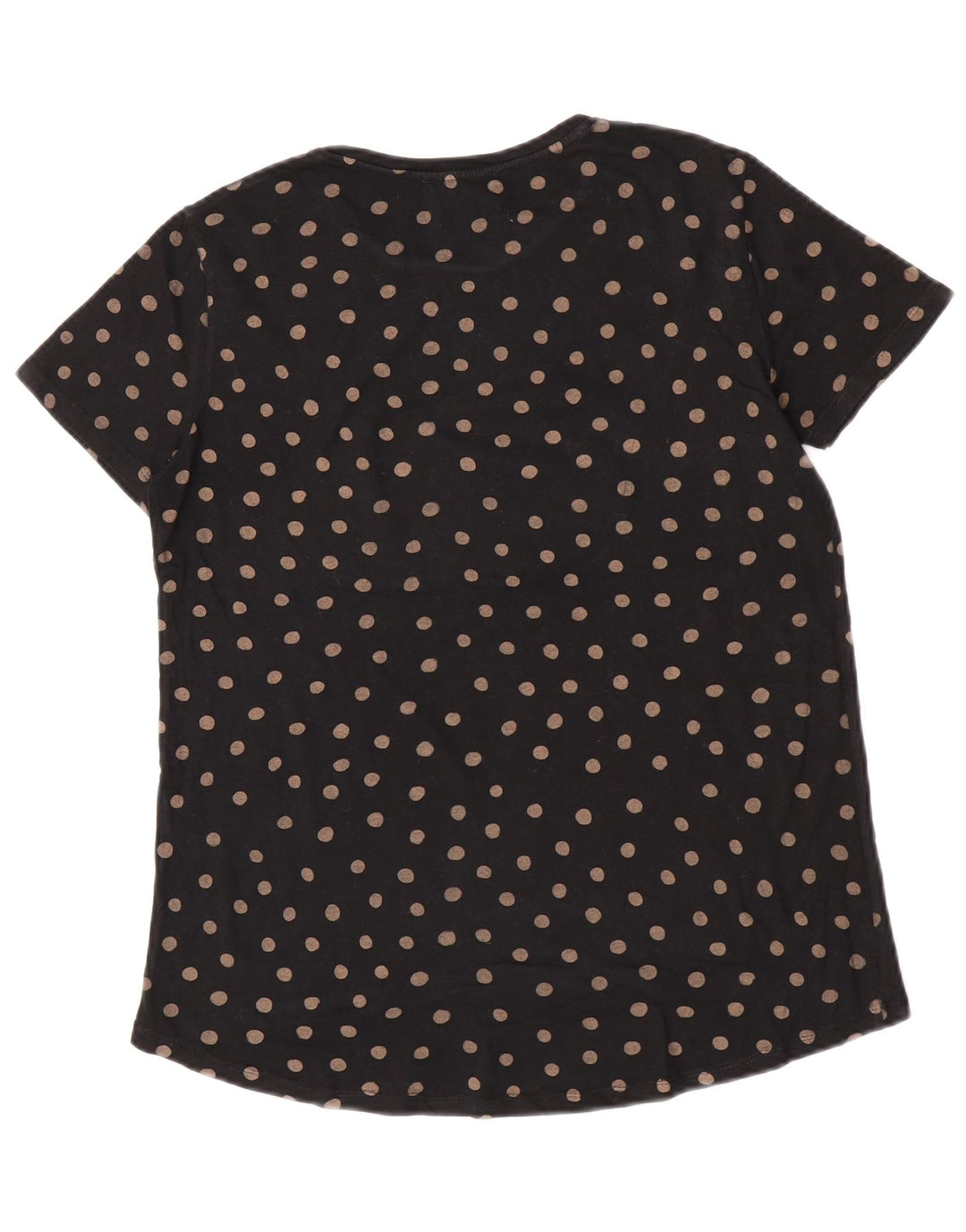 Top tricou pentru femei Zara UK 10 mic, negru, buline