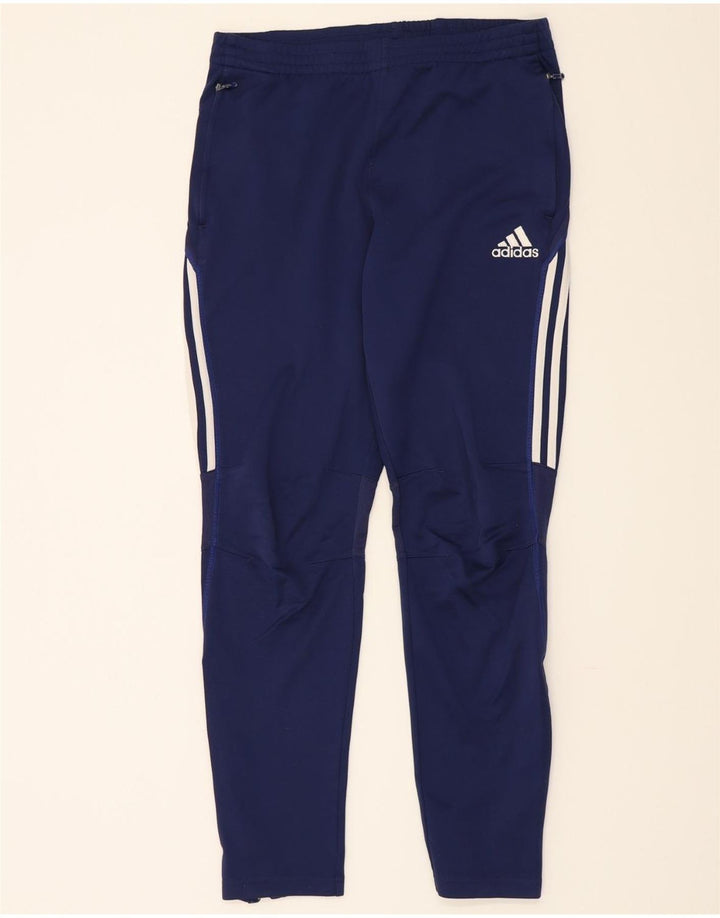 ADIDAS Mens Tracksuit Trousers UK 40/42 Medium Navy Blue Polyester Vintage Adidas and Second-Hand Adidas from Messina Hembry 
