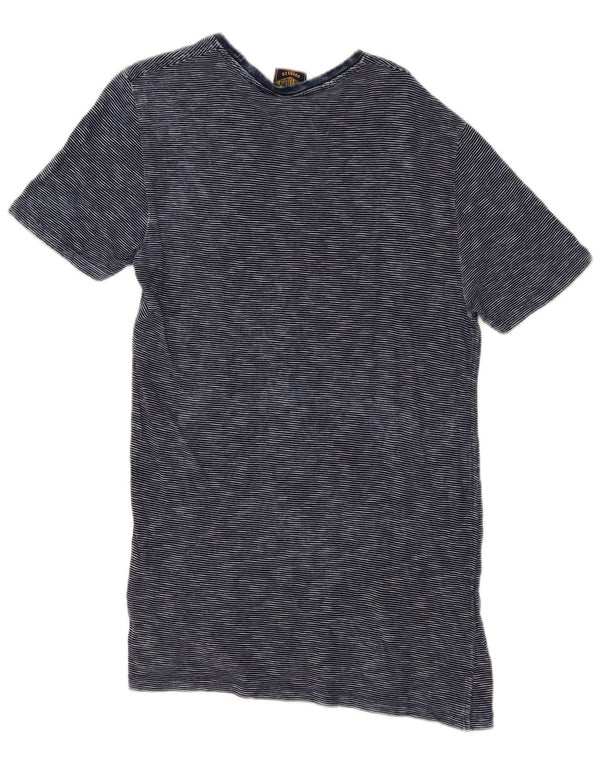 Tricou pentru bărbați Superdry Top Mediu Bleumarin, Bumbac Pinstripe