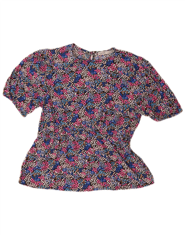 Bluză pentru femei Oasis, UK 10, mic, multicolor, viscoză florală