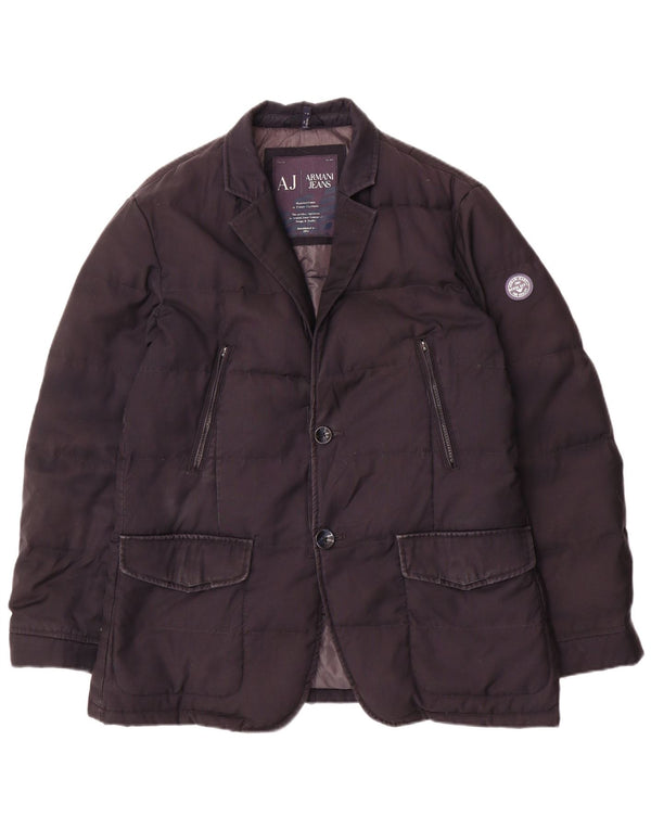 Jachetă blazer căptușită cu 2 nasturi Armani Jeans, pentru bărbați, IT 50, mare, bleumarin