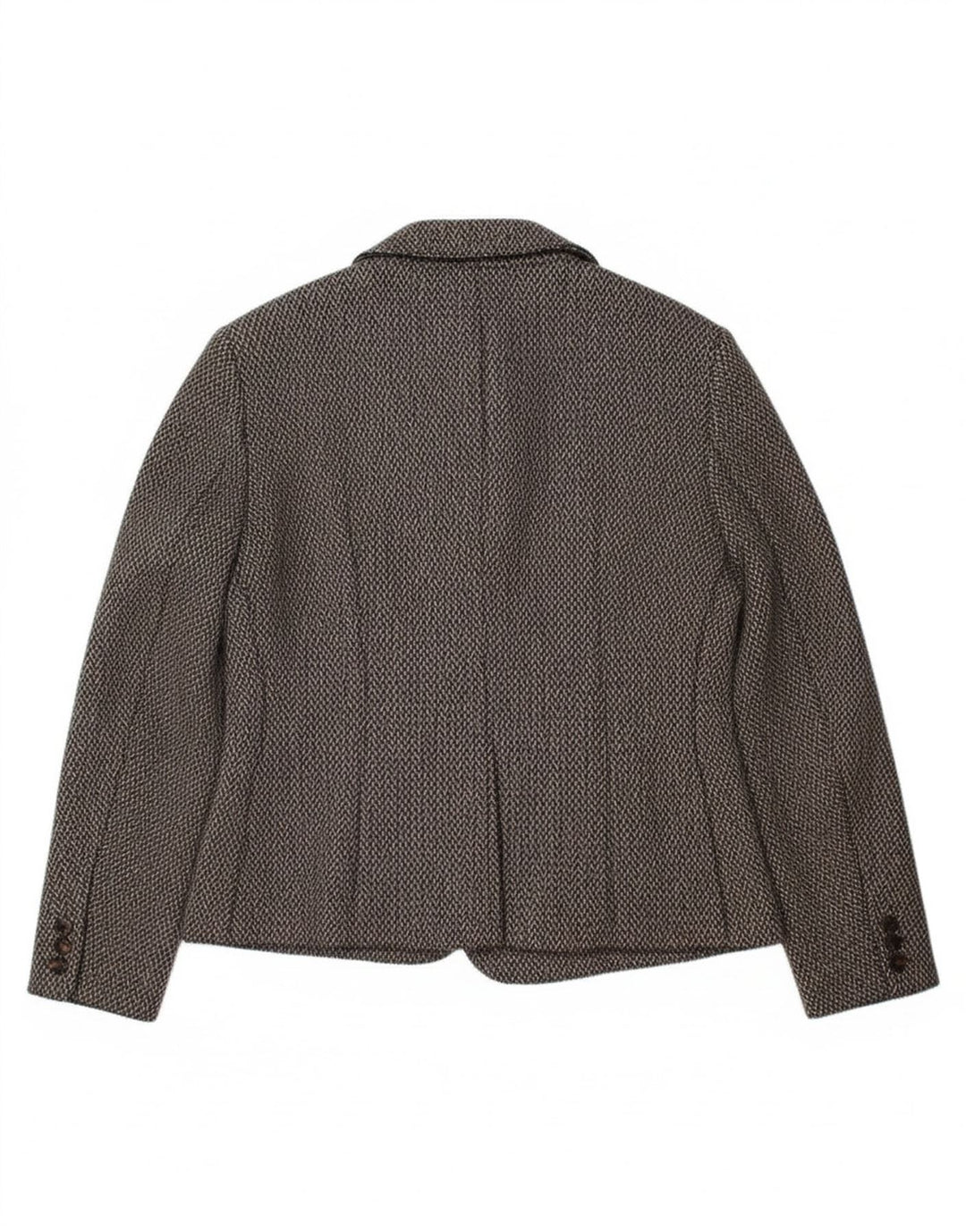 MARELLA Womens Double Breasted Blazer Jacket UK 16 Large Grey Herringbone