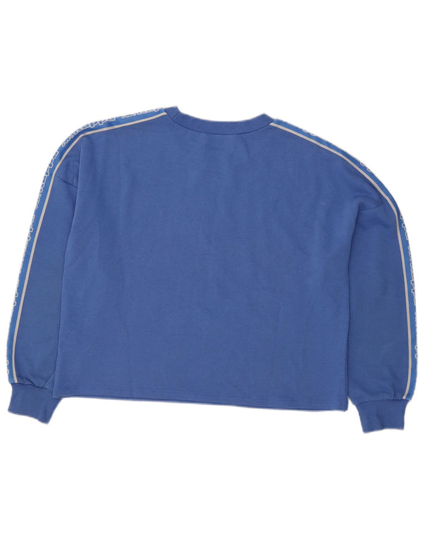 Pulover Kappa Tezenis Graphic Oversized pentru femei UK 14 Medium Blue