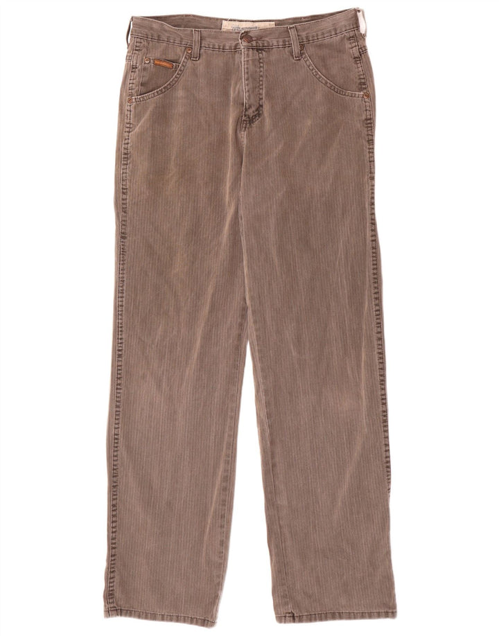 Pantaloni casual drepti pentru bărbați WRANGLER B32 L32 bumbac gri