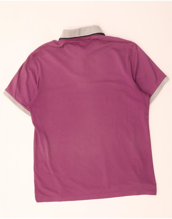 Tricou polo pentru bărbați Champion Heritage Fit Regular XL Violet Colorblock