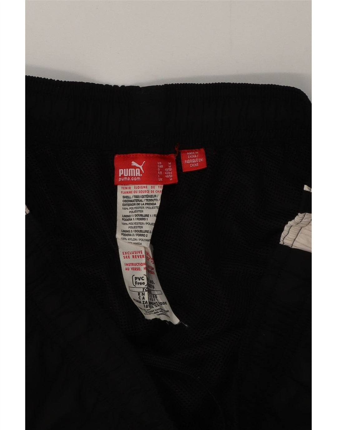 Pantaloni de trening PUMA pentru bărbați, negru mediu, poliester bloc de culoare