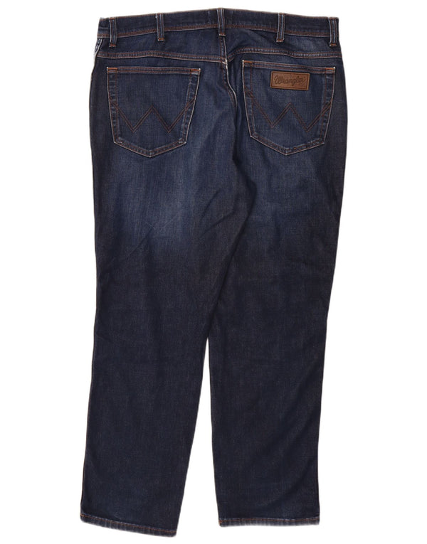 WRANGLER Blugi pentru bărbați Texas Slim W36 L30 Bumbac bleumarin
