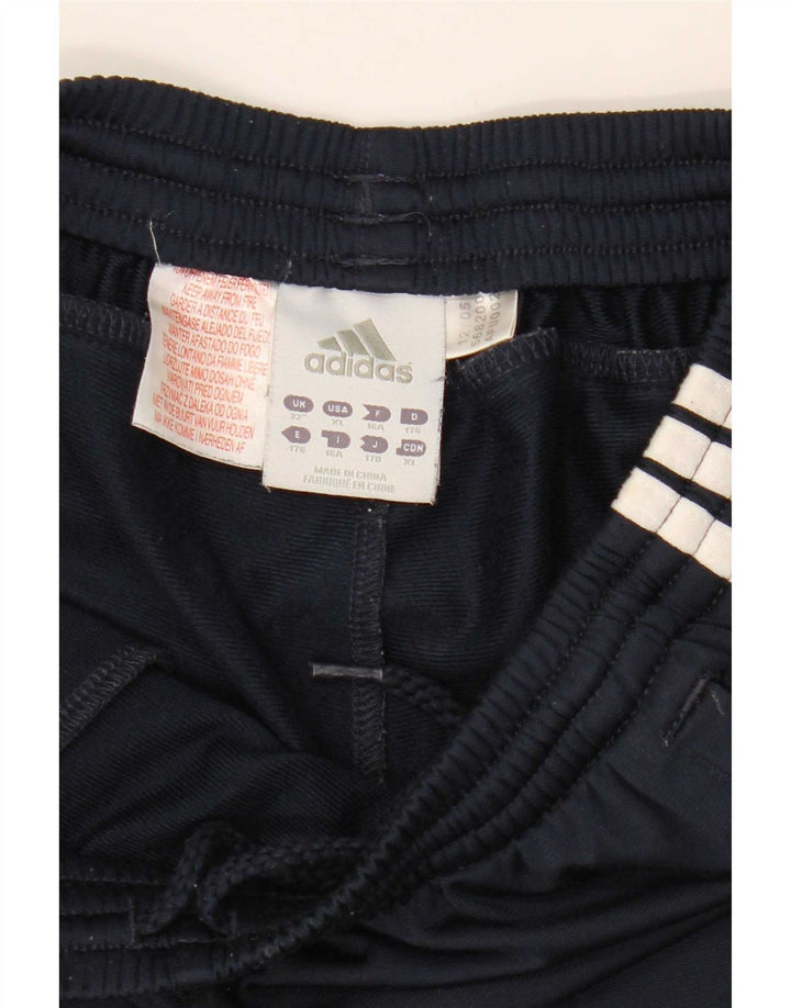Pantaloni de trening Adidas pentru băieți 15-16 ani poliester bleumarin