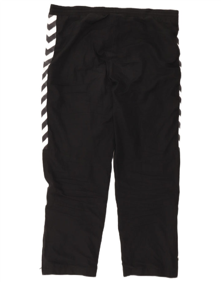 Pantaloni de trening grafic pentru bărbați Hummel, mari, negru, poliester color bloc