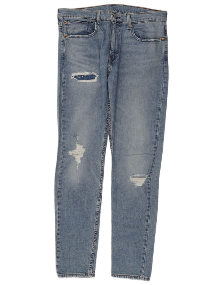Blugi conici 512 distressed Slim Tapered pentru bărbați Levi's W34 L32 bumbac albastru