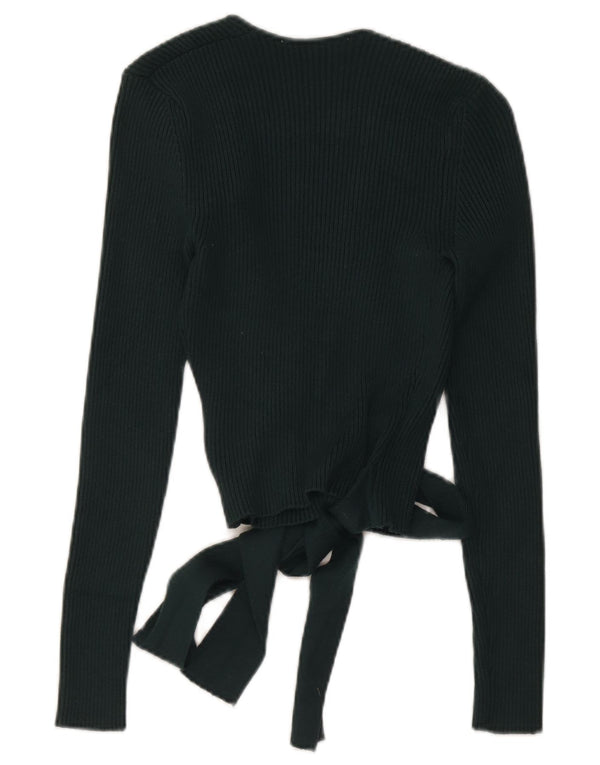 Top cardigan pentru femei Zara UK 14, mare, verde, viscoză
