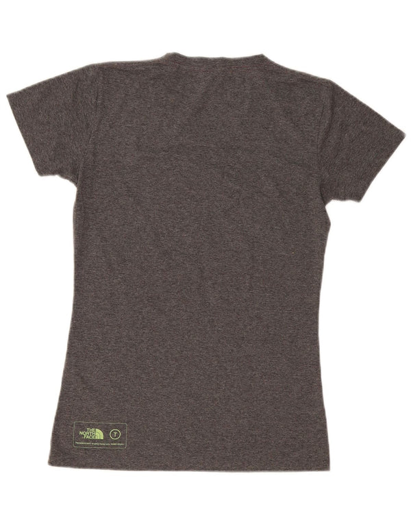 Tricou grafic pentru femei The North Face Top UK 10 Small Grey Flecked Cotton