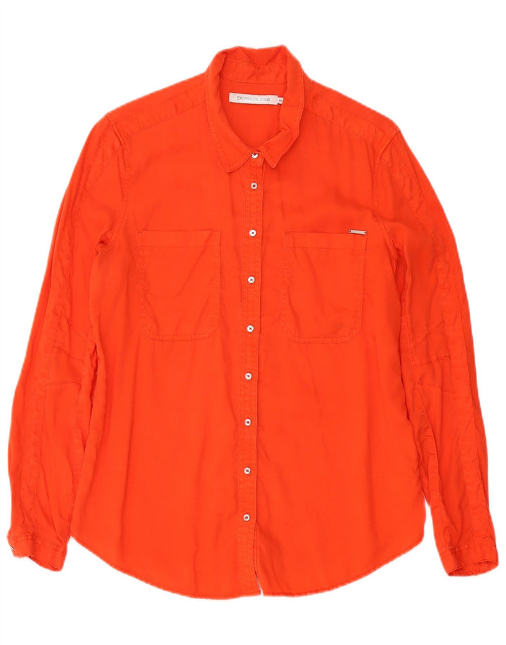 Cămașă pentru femei Calvin Klein Jeans UK 14 Medium Orange Lyocell