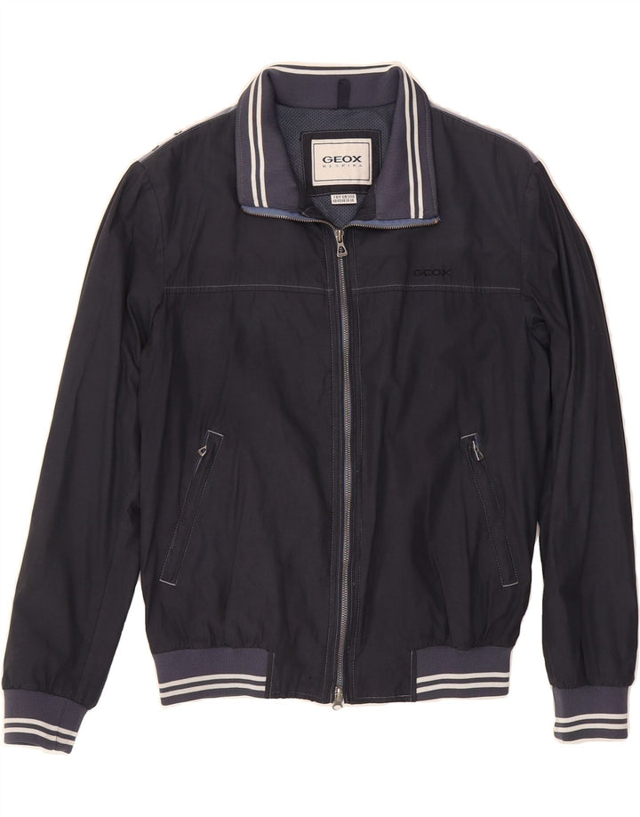 GEOX Mens Bomber Jacket UK 38 Medium Navy Blue Vintage Geox and Second-Hand Geox from Messina Hembry 
