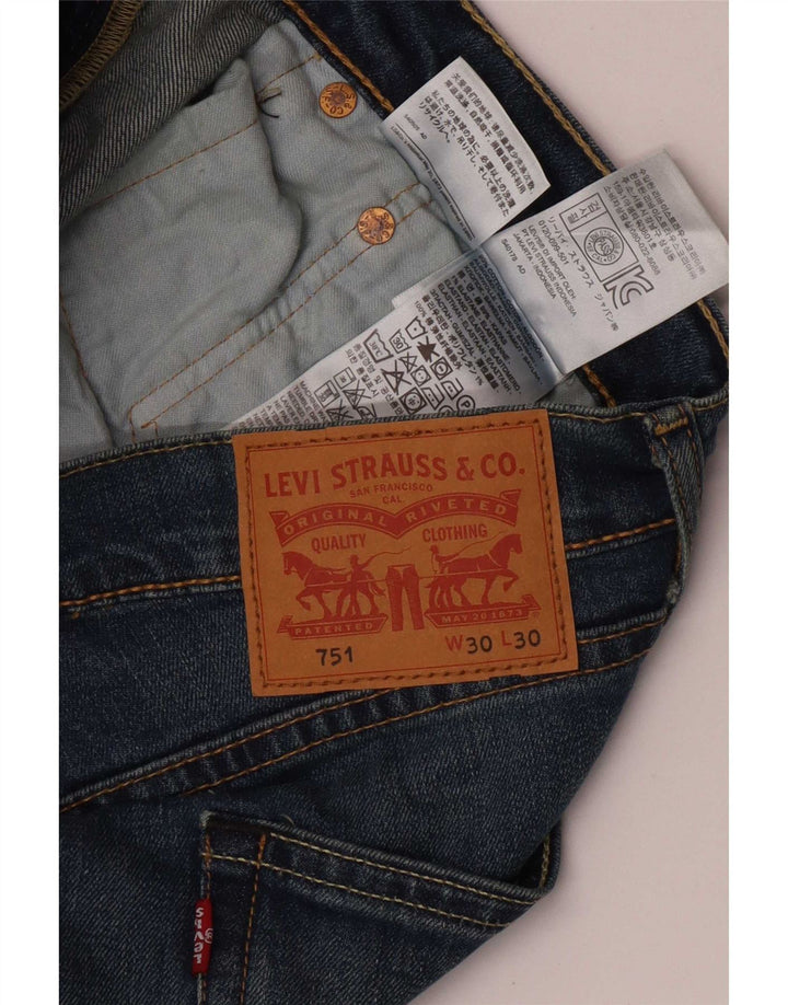 Blugi drepti pentru bărbați Levi's 751 W30 L30 Bumbac albastru
