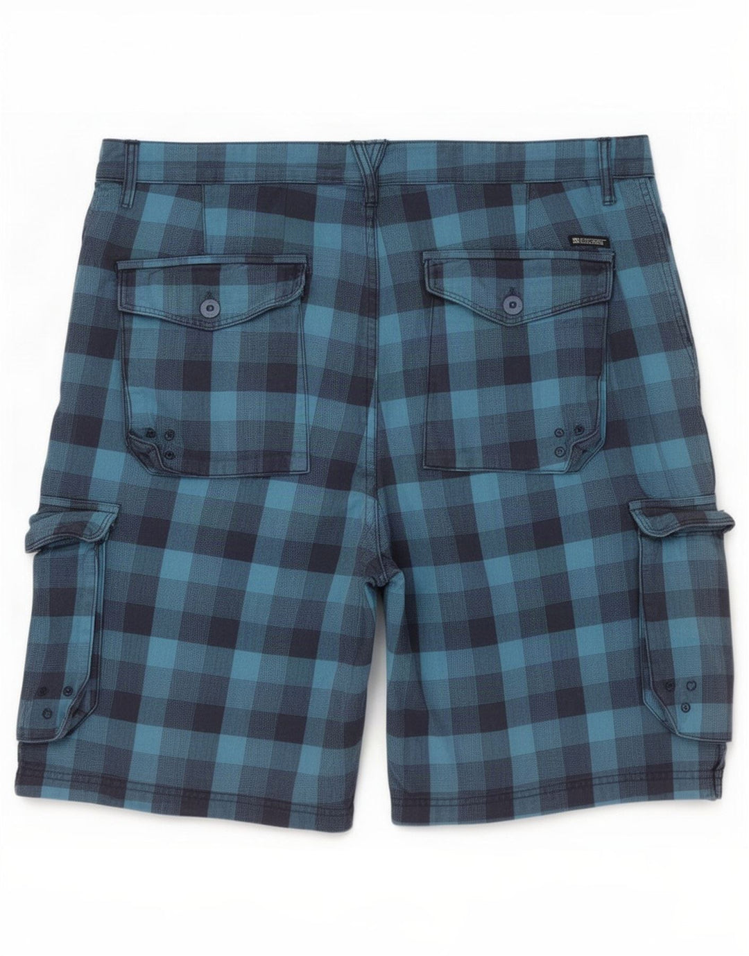 Pantaloni scurți cargo DC pentru bărbați W38 XL Blue Check Bumbac