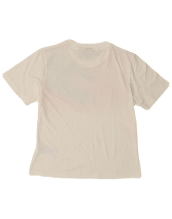 Tricou Adidas pentru femei Top UK 8 Small White Tie Dye Bumbac