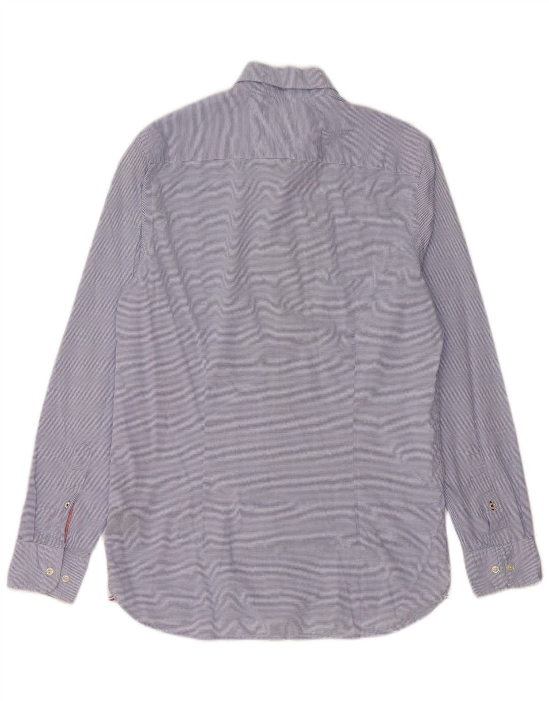 Cămașă pentru bărbați Tommy Hilfiger Slim Fit, bumbac cu dungi albastre medii