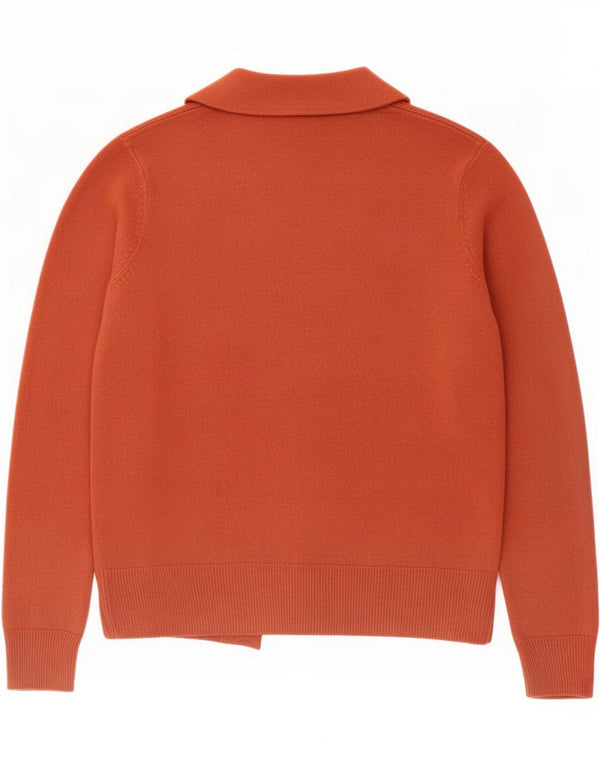 Pulover cardigan deschis pentru femei Marks & Spencer UK 10 Small Red Acrylic