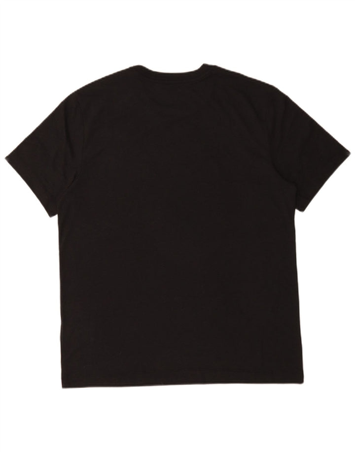 Tricou grafic Nike pentru bărbați Top mare din bumbac negru
