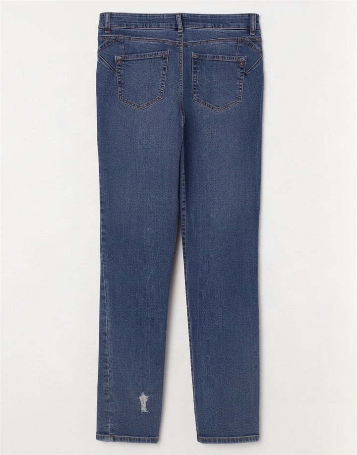 White Stuff Blugi drepti pentru femei UK 12 Medium L30 L30 Bumbac albastru