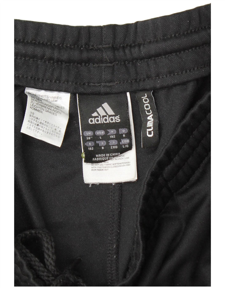Pantaloni de trening Adidas pentru bărbați XL, negru, poliester color bloc