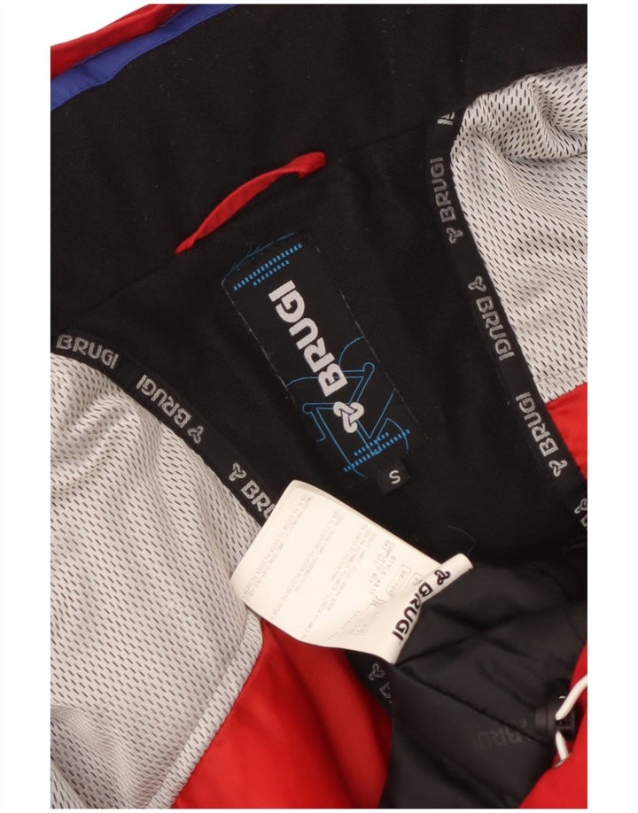 Jachetă de schi pentru bărbați cu glugă Brugi UK 36, roșu, poliamidă color bloc