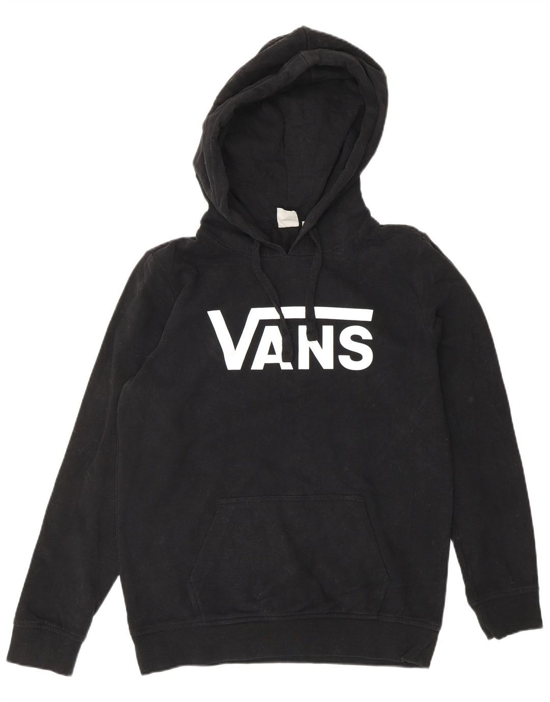 Pulover Vans pentru femei cu grafică cu glugă UK 10 Small Black