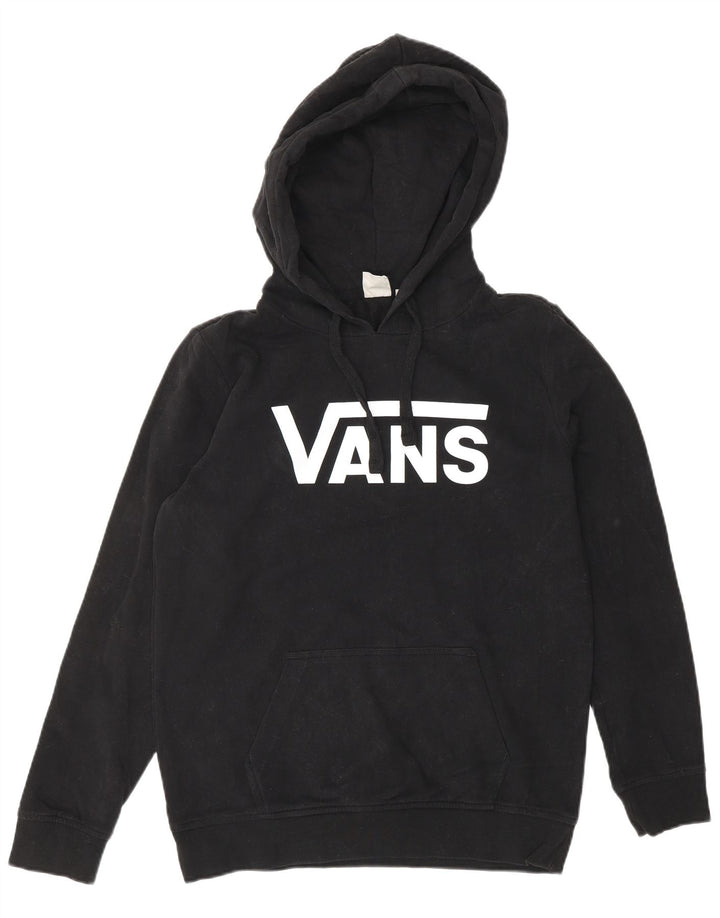 Pulover Vans pentru femei cu grafică cu glugă UK 10 Small Black