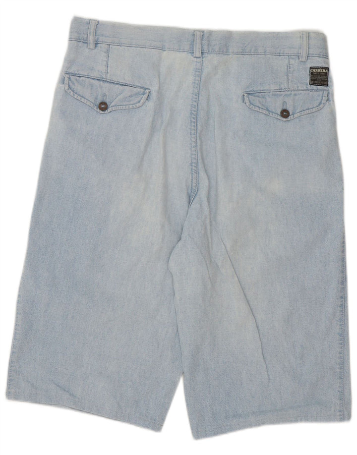 Pantaloni scurți din denim cu fixare pentru bărbați Carrera W32 Medium Blue
