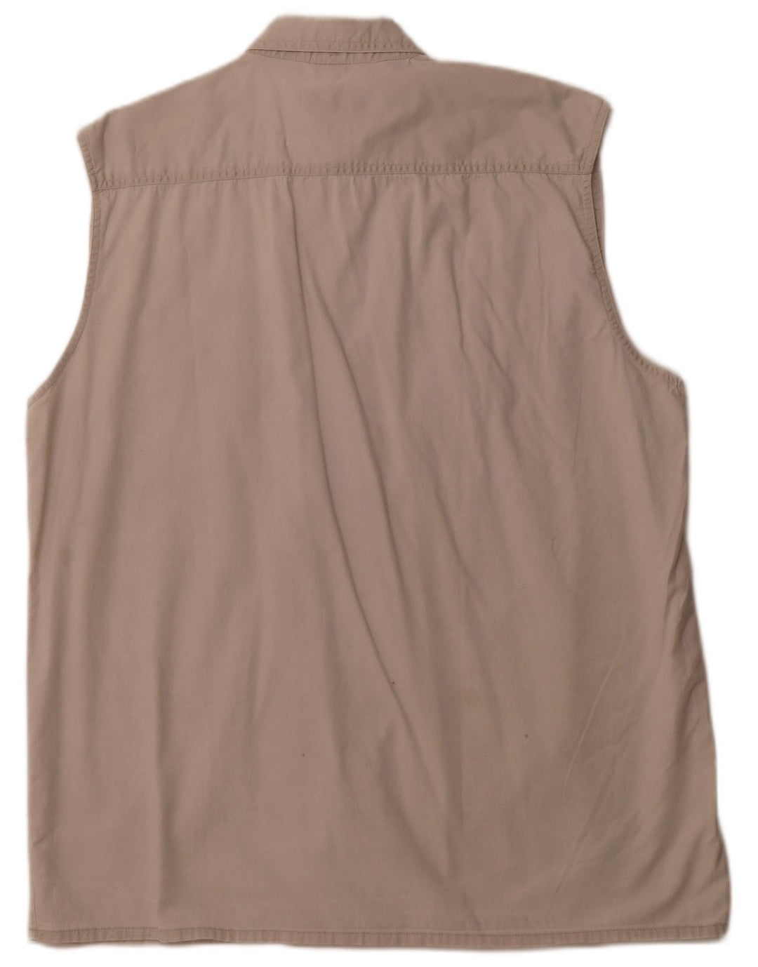 Cămașă fără mâneci pentru bărbați VINTAGE, mare, bej, bumbac
