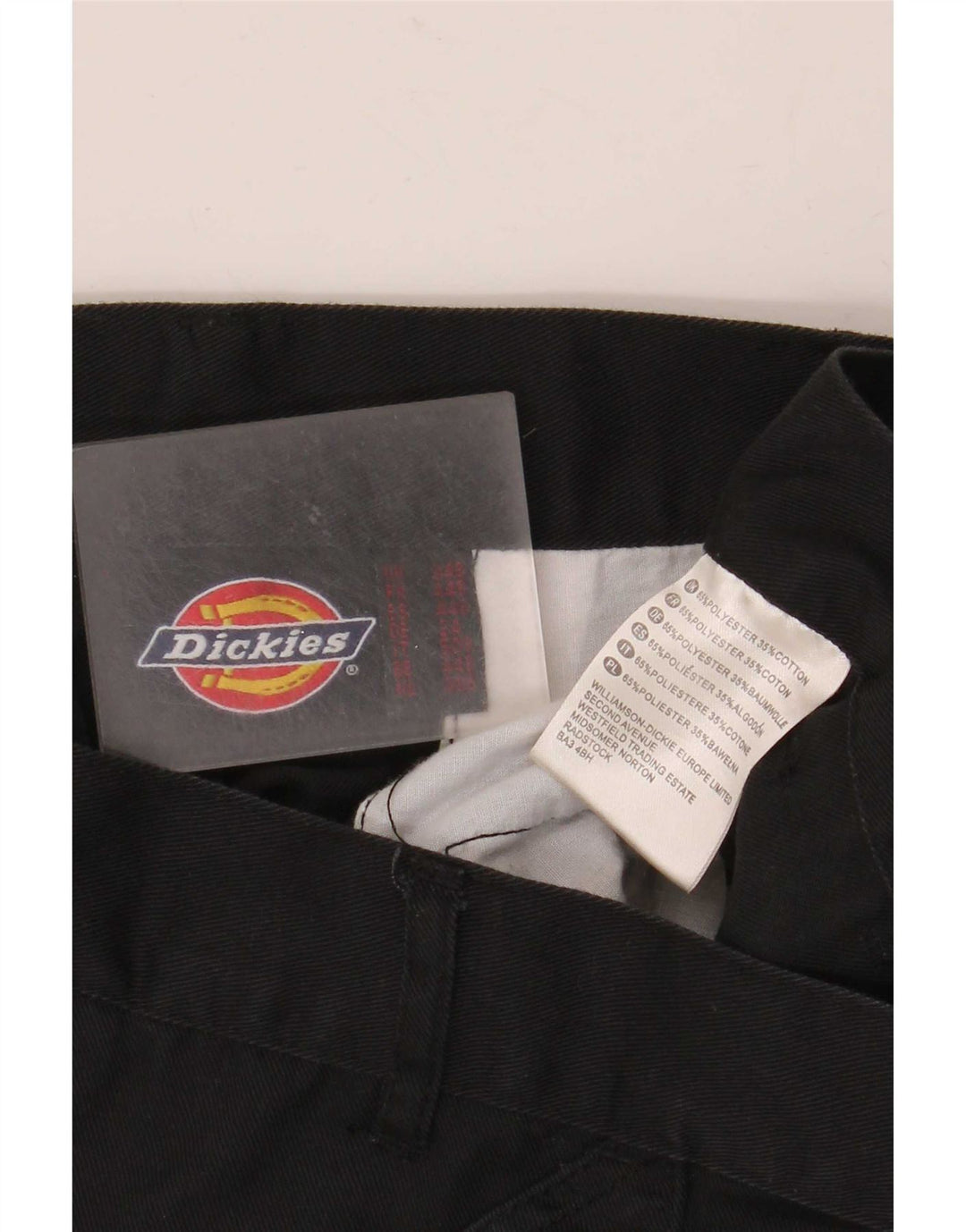 Pantaloni cargo dritti pentru bărbați Dickies W34 L30 poliester negru