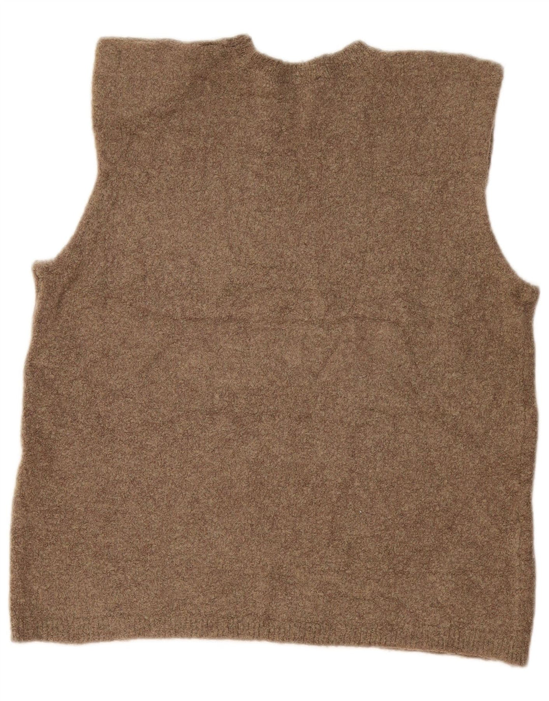 Top cu vesta Zara pentru femei UK 14 Medium Khaki Flecked Polyamide