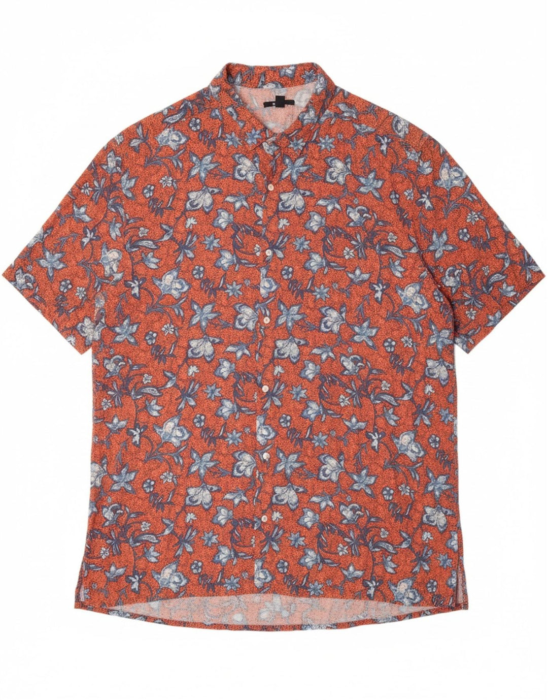 KIABI Mens Short Sleeve Shirt 2XL Multicoloured Floral