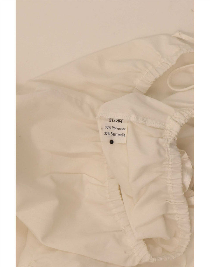 Crop Top Trachten pentru femei STOIBER EU 36 Poliester alb mic