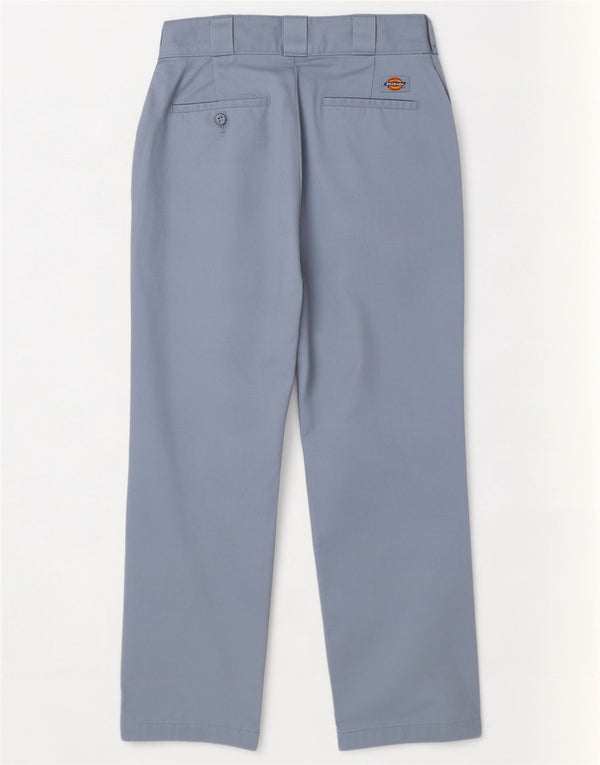 Pantaloni chino drepti pentru femei Dickies L26 L25 Poliester albastru