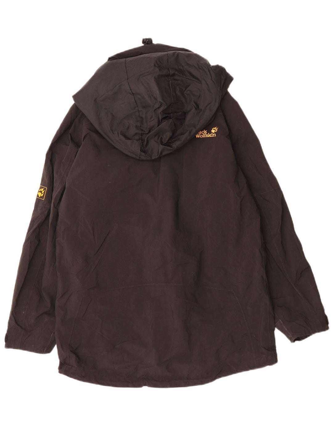 JACK WOLFSKIN Jachetă de ploaie supradimensionată pentru femei UK 8 Small Black