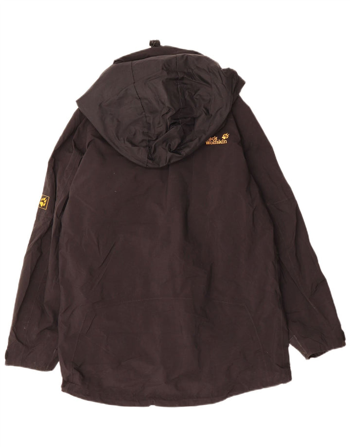 JACK WOLFSKIN Jachetă de ploaie supradimensionată pentru femei UK 8 Small Black